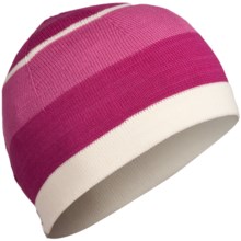 Icebreaker Glacier Hat - Merino Wool (For Men and Women) in Cerise/Snow - Closeouts