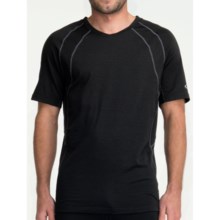 Icebreaker GT 150 Run Quest T-Shirt - Merino Wool, Short Sleeve (For Men) in Black - Closeouts