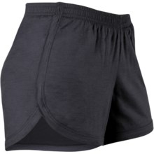 Icebreaker GT 150 Run Stride Shorts - UPF 50+, Merino Wool (For Women) in Panther - Closeouts