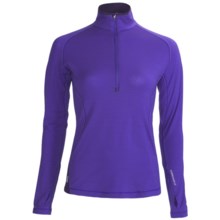 Icebreaker GT 200 Pace Base Layer Top - Merino Wool, Zip Neck, Long Sleeve (For Women) in Mystic - Closeouts