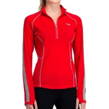 Icebreaker GT 200 Quest Zip Neck Base Layer Top - UPF 50+, Merino Wool, Long Sleeve (For Women) in Blaze - Closeouts