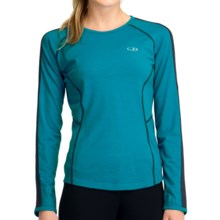Icebreaker GT 200 Run Quest T-Shirt - Merino Wool, Long Sleeve (For Women) in Gulf - Closeouts