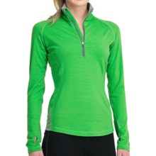 Icebreaker GT 260 Express Shirt - Merino Wool, Zip Neck, Long Sleeve (For Women) in Turf - Closeouts