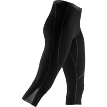 Icebreaker GT 260 Technical Base Layer 3/4 Leggings - Merino Wool (For Women) in Black - Closeouts