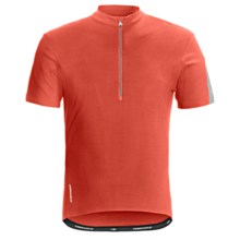 Icebreaker GT Bike Cadence Cycling Jersey - Merino Wool, Zip Neck, Short Sleeve (For Men) in Cajun - Closeouts