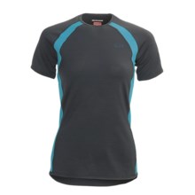 Icebreaker GT Bike Grace Cycling Jersey - Merino Wool, Short Sleeve (For Women) in Monsoon/Island - Closeouts