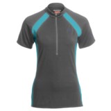Icebreaker GT Bike Grace Cycling Jersey - Merino Wool, Zip Neck, Short Sleeve (For Women)