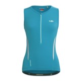 Icebreaker GT Bike Halo Cycling Jersey - Merino Wool, Zip Neck, Sleeveless (For Women)