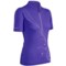 Icebreaker GT Bike Rhythm Cycling Jersey - Merino Wool, Zip Neck, Short Sleeve (For Women) in Mystic