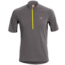 Icebreaker GT Bike Roto Cycling Jersey - Merino Wool, Zip Neck, Short Sleeve (For Men) in Monsoon - Closeouts
