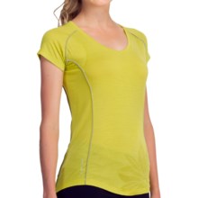 Icebreaker GT Flash T-Shirt - UPF 40+, Merino Wool, V-Neck, Short Sleeve (For Women) in Sunshine - Closeouts