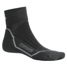 Icebreaker GT Run Lite Mini Socks - Merino Wool, Quarter-Crew, Light Cushion (For Men) in Oil/Silver/Oil - 2nds