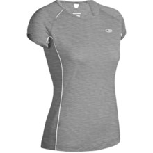 Icebreaker GT Run Rush Shirt - Merino Wool, Short Sleeve (For Women) in Metro - Closeouts