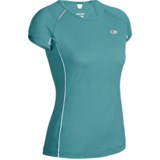 Icebreaker GT Run Rush Shirt - Merino Wool, Short Sleeve (For Women) in Tropic - Closeouts