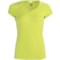 Icebreaker GT Run Rush T-Shirt - Merino Wool, V-Neck, Short Sleeve (For Women) in Citrine