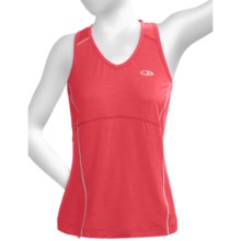 Icebreaker GT Run Rush Tank Top - Merino Wool (For Women) in Ember - Closeouts