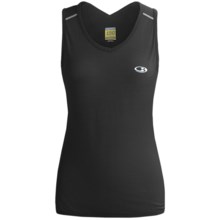 Icebreaker GT150 Dash Base Layer Tank Top - Merino Wool (For Women) in Black/Silver - Closeouts