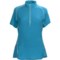 Icebreaker GT150 Dash Base Layer Top - Merino Wool, Zip Neck, Short Sleeve (For Women) in Belize
