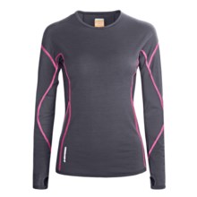 Icebreaker GT200 Chase Base Layer Top - Lightweight, Long Sleeve (For Women) in Panther - Closeouts