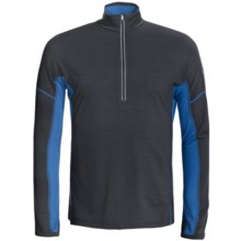 Icebreaker GT200 Chase Top - Merino Wool, Zip Neck, Long Sleeve (For Men) in Panther/Force - Closeouts
