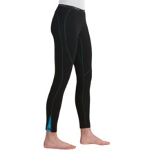 Icebreaker GT200 Pace Leggings (For Women) in Black/Gulf Stitch - Closeouts