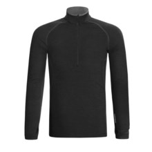 Icebreaker GT200 Sprint Base Layer Top - Merino Wool, Zip Neck, Long Sleeve (For Men) in Black - Closeouts