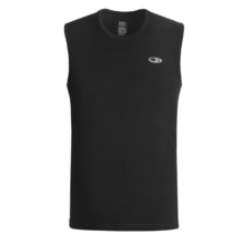 Icebreaker GT200 Sprint Tank Top - Merino Wool (For Men) in Black - Closeouts