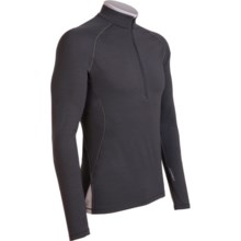 Icebreaker GT200 Sprint Zip Neck Base Layer Top - Lightweight, Merino Wool, Long Sleeve (For Men) in Monsoon/Silver - Closeouts
