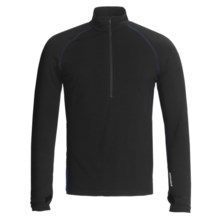 Icebreaker GT260 Pursuit Base Layer Top - Merino Wool, Zip Neck, Long Sleeve (For Men) in Black - Closeouts