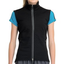 Icebreaker GT260 Quantum Vest - Midweight, Stretch Merino Wool (For Women) in Black - Closeouts