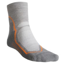 Icebreaker Hike + Lite Mini Socks - Merino Wool, Quarter-Crew (For Men) in Fossil/Metro/Koi - 2nds