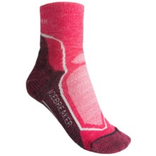Icebreaker Hike + Lite Mini Socks - Merino Wool, Quarter-Crew (For Women) in Cherub/Bark/Bone - 2nds