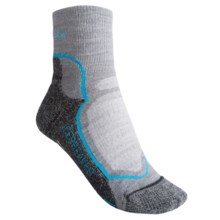 Icebreaker Hike + Lite Mini Socks - Merino Wool, Quarter-Crew (For Women) in Metro/Gulf/Jet - 2nds