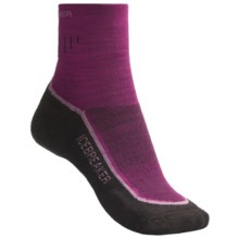 Icebreaker Hike Lite Mini Socks - Merino Wool, Quarter-Crew (For Women) in Cranberry/Rose - 2nds