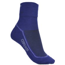 Icebreaker Hike Lite Mini Socks - Merino Wool, Quarter-Crew (For Women) in Dark Blue - 2nds