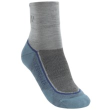 Icebreaker Hike Lite Mini Socks - Merino Wool, Quarter-Crew (For Women) in Silver/Atlantic/Ocean - 2nds