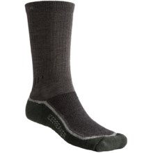 Icebreaker Hike Lite Socks - Merino Wool, Crew (For Men) in Charcoal/Olive - 2nds