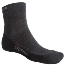 Icebreaker Hike Medium Cushion Mini Socks - Merino Wool, Quarter-Crew (For Men) in Jet/Nickel/Black - 2nds