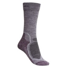 Icebreaker Hike+ Lite Socks - Merino Wool, Crew (For Women) in Silk/Silver/Vintage - Closeouts