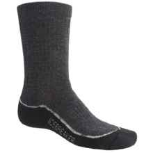 Icebreaker Hiking Socks - Merino Wool, Medium Cushion (For Men and Women) in Black Heather/Black - 2nds