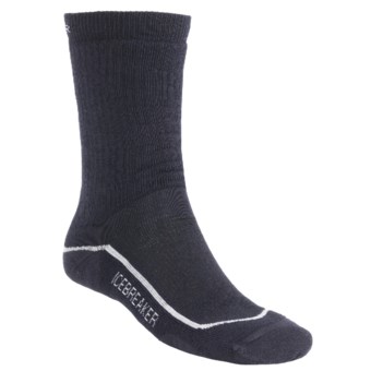 Icebreaker Hiking Socks - Merino Wool, Medium Cushion (For Men and Women) in Ink/Silver/Ink