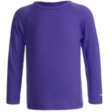 Icebreaker Junior Bodyfit 200 Oasis Base Layer Top - Merino Wool, L/S (For Toddler and Kids) in Mystic - Closeouts