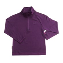 Icebreaker Junior Bodyfit 260 Base Layer Top - Merino Wool, Zip Neck, Long Sleeve (For Toddlers) in Merlot - Closeouts