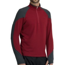Icebreaker Legion 320 Zip Neck Shirt - Merino Wool, Heavyweight, Long Sleeve (For Men) in Mars/Monsoon - Closeouts