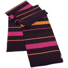 Icebreaker Mayfair Scarf - Merino Wool (For Men and Women) in Bordeaux/Cherub - Closeouts