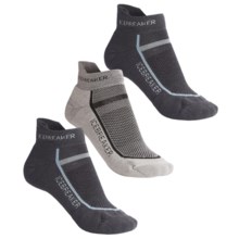 Icebreaker Micro-Sport Bike Sock Grab Bag - 3-Pack, Merino Wool, Below-the-Ankle (For Women) in Asst - 2nds