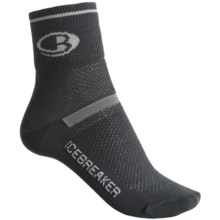 Icebreaker Multisport Ultralite Mini Socks - Merino Wool, Quarter-Crew (For Women) in Oil/Silver/Oil - 2nds