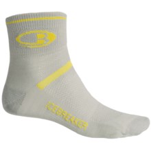 Icebreaker Multisport Ultralite Socks - Merino Wool, Quarter-Crew (For Men) in Silver/Volt - 2nds
