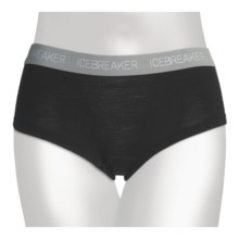 Icebreaker Nature 150 Sprite Hot Pants Underwear - Merino Wool (For Women) in Black - Closeouts