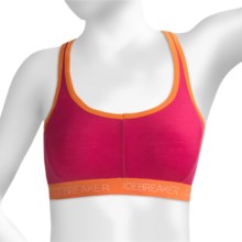 Icebreaker Nature 150 Sprite Sports Bra - Merino Wool, Racerback (For Women) in Cherub - Closeouts